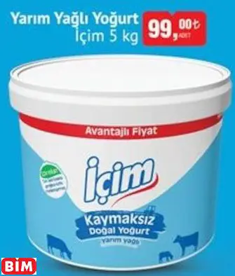 İÇİM  YARIM YAĞLI YOĞURT